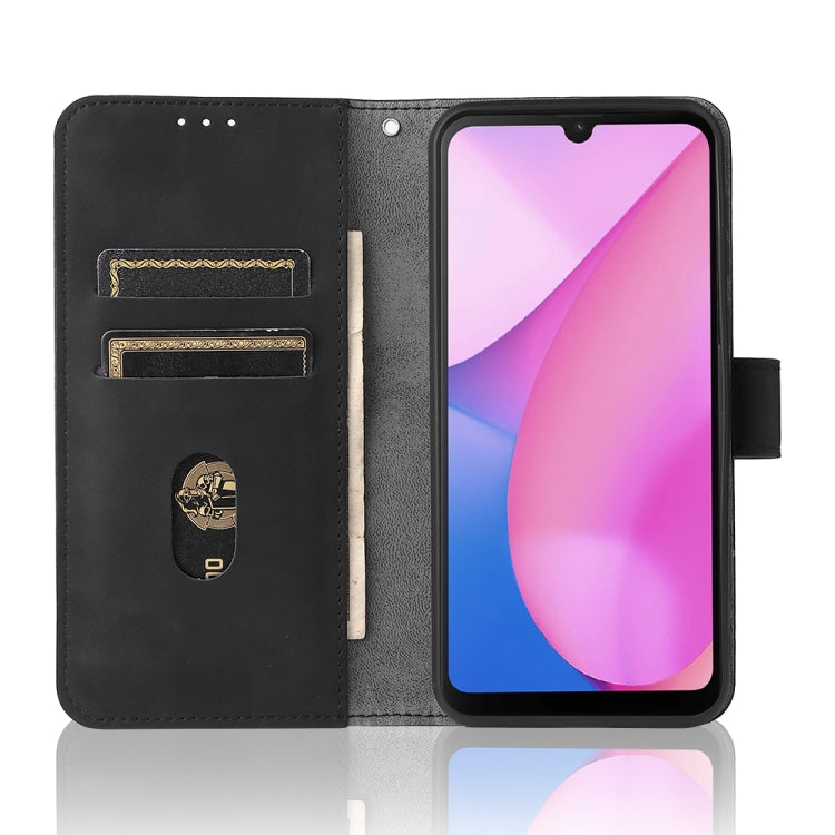 For Blackview Oscal C20 Solid Color Skin Feel Magnetic Buckle Horizontal Flip PU Phone Case(Black) - More Brand by PMC TechLife | Online Shopping South Africa | PMC TechLife | Buy Now Pay Later Mobicred