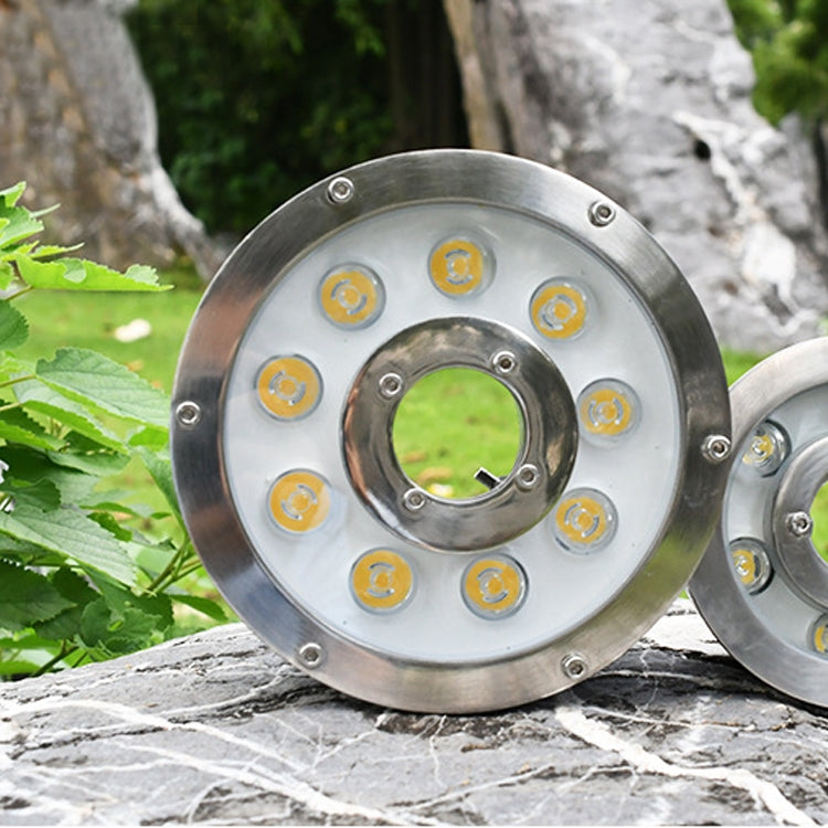 6W Landscape Ring LED Aluminum Alloy Underwater Fountain Light(Warm Light) - Underwater Lights by PMC TechLife | Online Shopping South Africa | PMC TechLife | Buy Now Pay Later Mobicred