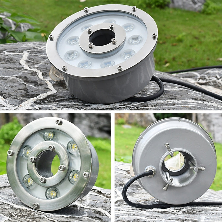 6W Landscape Ring LED Aluminum Alloy Underwater Fountain Light(Warm Light) - Underwater Lights by PMC TechLife | Online Shopping South Africa | PMC TechLife | Buy Now Pay Later Mobicred