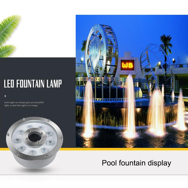 18W Landscape Ring LED Aluminum Alloy Underwater Fountain Light(Warm Light) - free shipping - PMC TechLife - Order now!