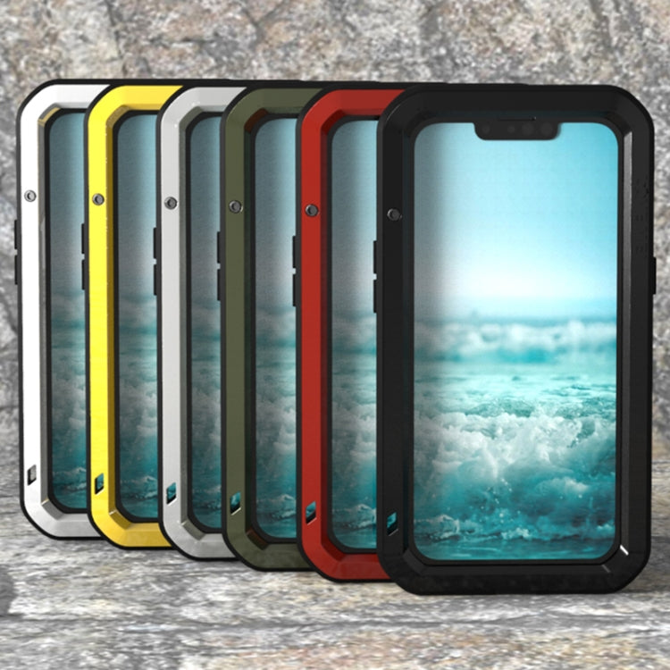 For iPhone 13 mini LOVE MEI Metal Shockproof Life Waterproof Dustproof Protective Phone Case (Silver) - free shipping - PMC TechLife - Order now!