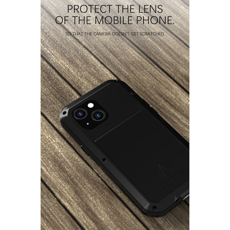 For iPhone 13 mini LOVE MEI Metal Shockproof Life Waterproof Dustproof Protective Phone Case (Red) - free shipping - PMC TechLife - Order now!