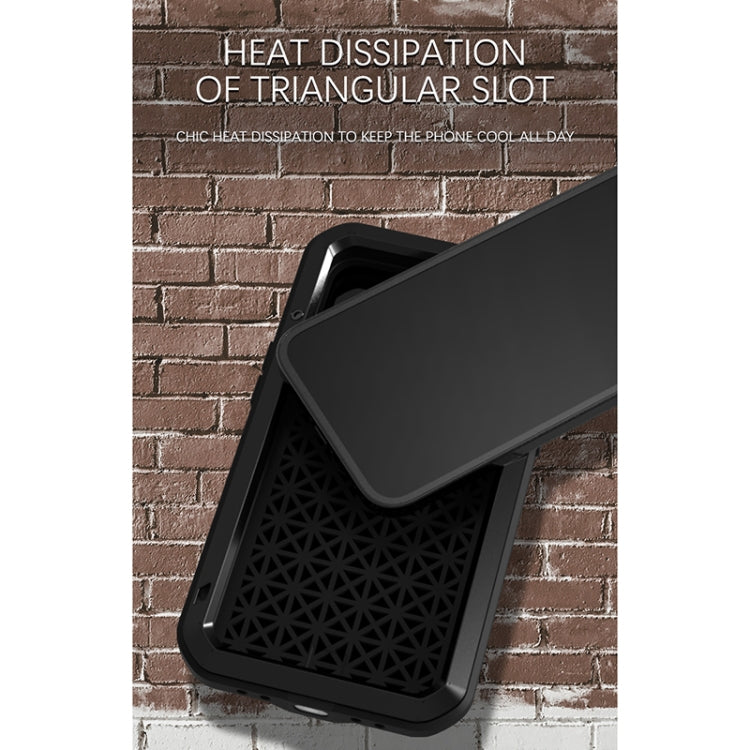 For iPhone 13 LOVE MEI Metal Shockproof Life Waterproof Dustproof Protective Phone Case(Silver) - iPhone 13 Cases by LOVE MEI | Online Shopping South Africa | PMC TechLife | Buy Now Pay Later Mobicred