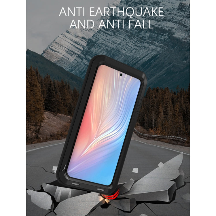 For Huawei P50 Pro LOVE MEI Metal Shockproof Waterproof Dustproof Protective Phone Case without Glass(Yellow) - Huawei Cases by LOVE MEI | Online Shopping South Africa | PMC TechLife | Buy Now Pay Later Mobicred