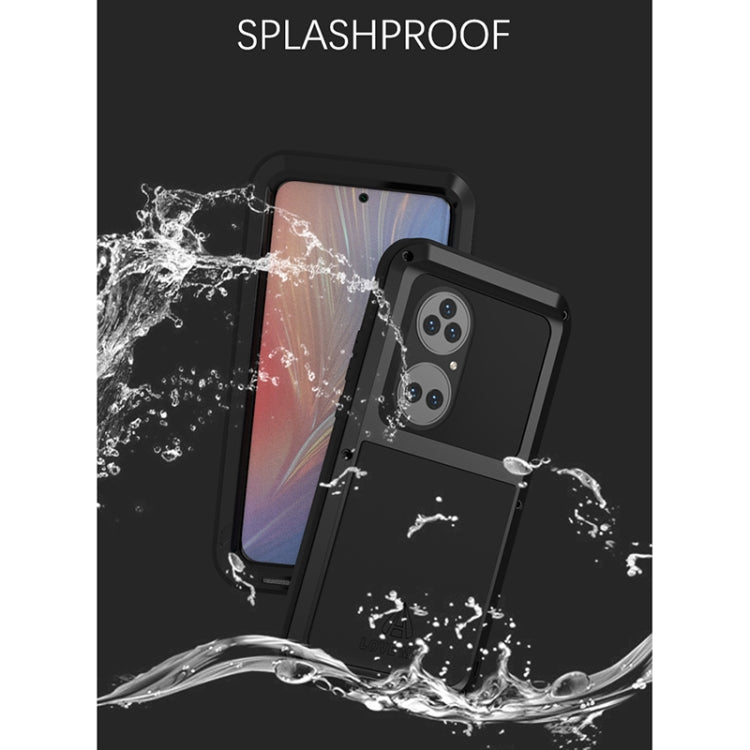 For Huawei P50 Pro LOVE MEI Metal Shockproof Waterproof Dustproof Protective Phone Case without Glass(Yellow) - Huawei Cases by LOVE MEI | Online Shopping South Africa | PMC Jewellery