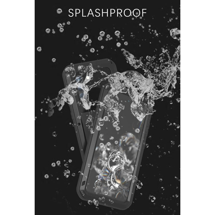 For Samsung Galaxy S21 FE LOVE MEI Metal Shockproof Waterproof Dustproof Protective Phone Case with Glass(Yellow) - free shipping - PMC TechLife - Order now!