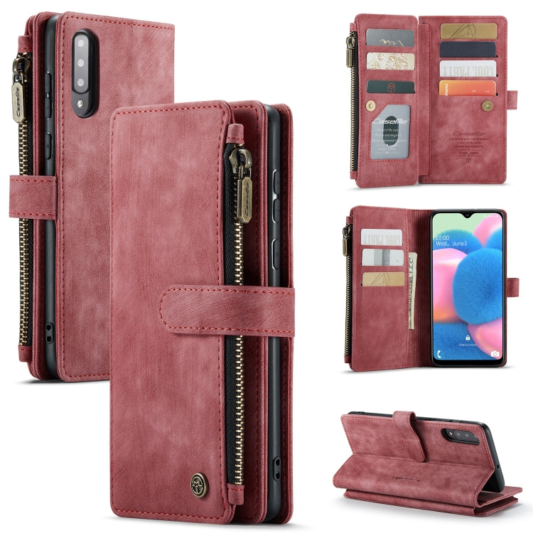 For Samsung Galaxy A30s / A50s / A50 CaseMe-C30 Multifunctional Horizontal Flip PU + TPU Phone Case(Red) - Galaxy Phone Cases by CaseMe | Online Shopping South Africa | PMC Jewellery | Buy Now Pay Later Mobicred