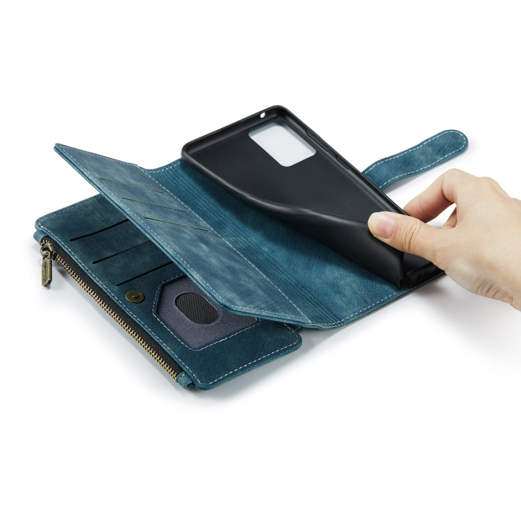 For Samsung Galaxy A72 CaseMe-C30 Multifunctional Horizontal Flip PU + TPU Phone Case(Blue) - free shipping - PMC Jewellery - Order now!