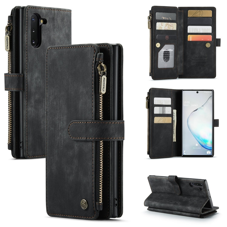 For Samsung Galaxy Note10 CaseMe-C30 Multifunctional Horizontal Flip PU + TPU Phone Case(Black) - Galaxy Phone Cases by CaseMe | Online Shopping South Africa | PMC Jewellery | Buy Now Pay Later Mobicred