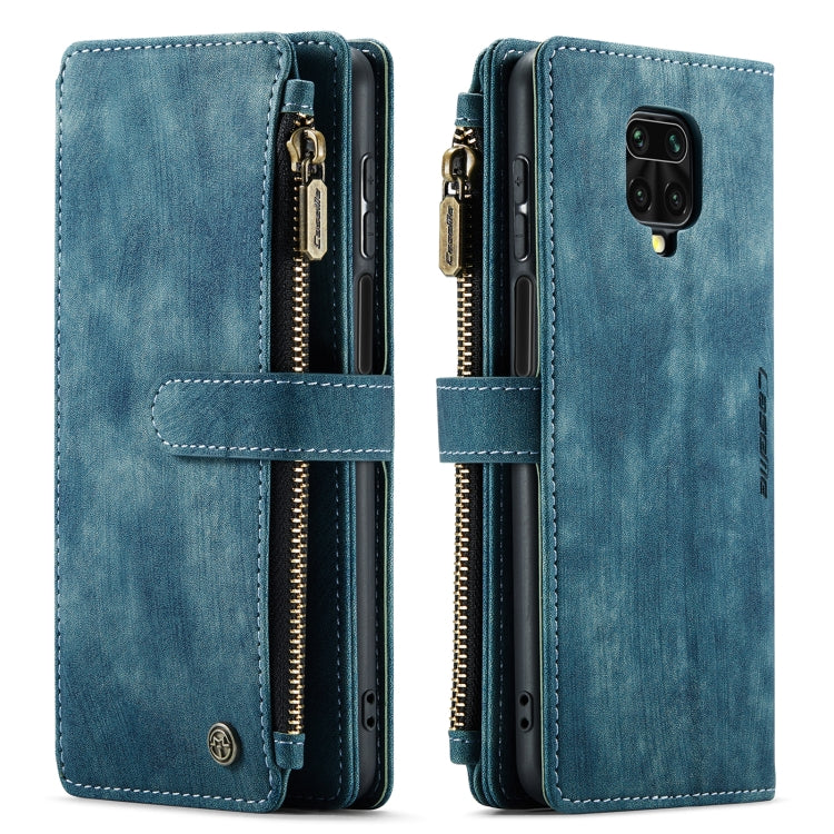 For Xiaomi Redmi Note 9 Pro Max / Redmi Note 9 Pro / Redmi Note 9s CaseMe-C30 Multifunctional Horizontal Flip PU + TPU Phone Case(Blue) - Xiaomi Cases by CaseMe | Online Shopping South Africa | PMC Jewellery | Buy Now Pay Later Mobicred