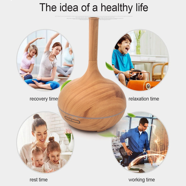 Creative Fragrance Machine Pointed Mouth Humidifier Automatic Alcohol Sprayer with Colorful LED Light, Plug Specification:UK Plug(Light Brown) - free shipping - PMC TechLife - Order now!