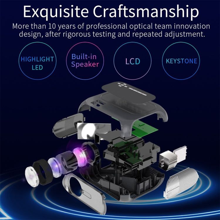 T7 1920x1080P 200 ANSI Portable Home Theater LED HD Digital Projector, Basic Version,US Plug(Black) - LED Projector by PMC TechLife | Online Shopping South Africa | PMC TechLife | Buy Now Pay Later Mobicred