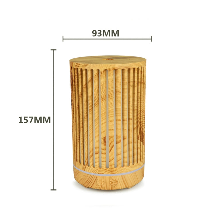 USB 200ml Hollow-out Forest Pattern Wooden Essential Oil Aromatherapy Machine Ultrasonic Humidifier Automatic Alcohol Sprayer(Light Brown-2) - free shipping - PMC TechLife - Order now!