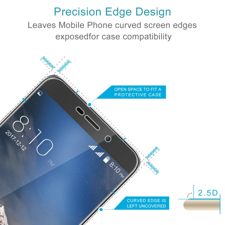 10 PCS 0.26mm 9H 2.5D Tempered Glass Film For Blackview A10 - For Blackview by PMC TechLife | Online Shopping South Africa | PMC TechLife