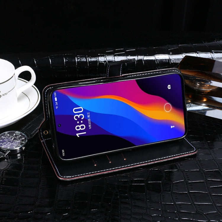 For Meizu 18x idewei Crocodile Texture Horizontal Flip Leather Case with Holder & Card Slots & Wallet(Black) - free shipping - PMC Jewellery - Order now!