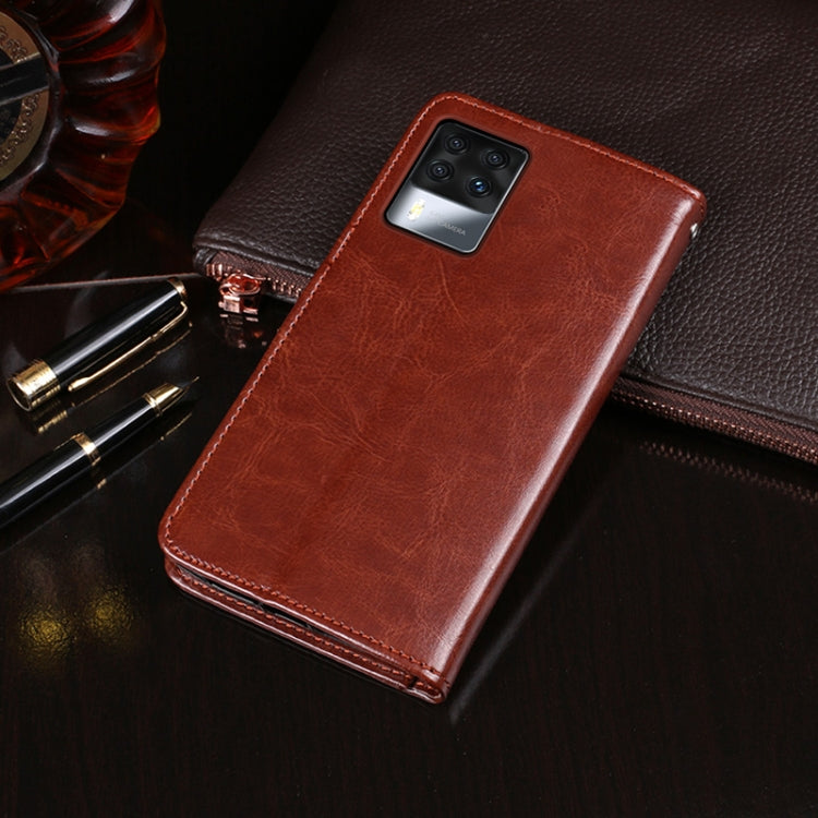 For Cubot X50 idewei Crazy Horse Texture Leather Case with Holder & Card Slots & Wallet(Red) - free shipping - PMC Jewellery - Order now!