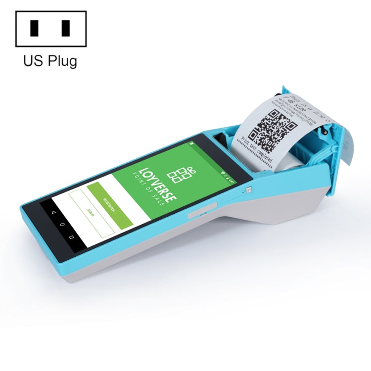 SGT-SP01 5.5 inch HD Screen Handheld POS Receipt Printer, Basic Version, US Plug(Blue) - Receipt Printers by PMC Jewellery | Online Shopping South Africa | PMC Jewellery | Buy Now Pay Later Mobicred