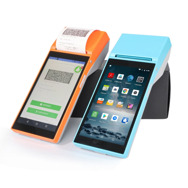 SGT-SP01 5.5 inch HD Screen Handheld POS Receipt Printer, Suit Version, EU Plug(Orange) - Printer by PMC Jewellery | Online Shopping South Africa | PMC Jewellery | Buy Now Pay Later Mobicred