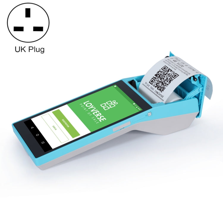 SGT-SP01 5.5 inch HD Screen Handheld POS Receipt Printer, Suit Version, UK Plug(Blue) - Receipt Printers by PMC Jewellery | Online Shopping South Africa | PMC Jewellery | Buy Now Pay Later Mobicred
