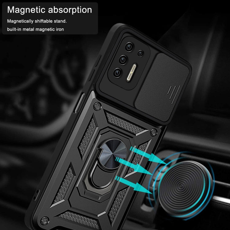 For Motorola Moto G9 Plus Sliding Camera Cover Design TPU+PC Phone Protective Case(Black) - Motorola Cases by PMC Jewellery | Online Shopping South Africa | PMC Jewellery | Buy Now Pay Later Mobicred