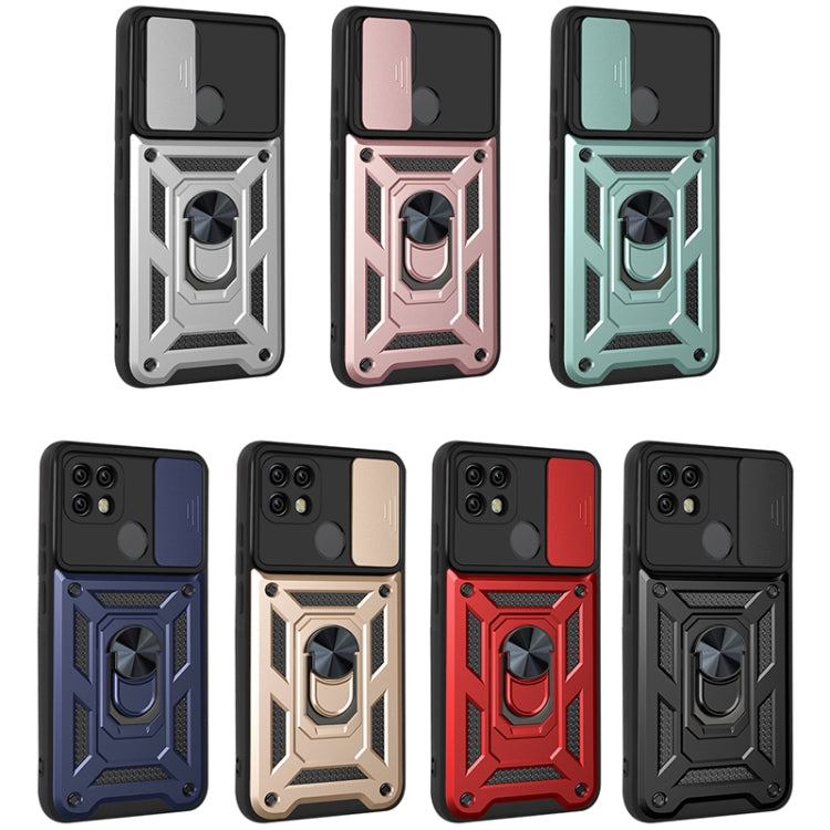 For OPPO Realme C21/C20/C11 2021 Sliding Camera Cover Design TPU+PC Phone Protective Case(Blue) - Realme Cases by PMC TechLife | Online Shopping South Africa | PMC TechLife | Buy Now Pay Later Mobicred