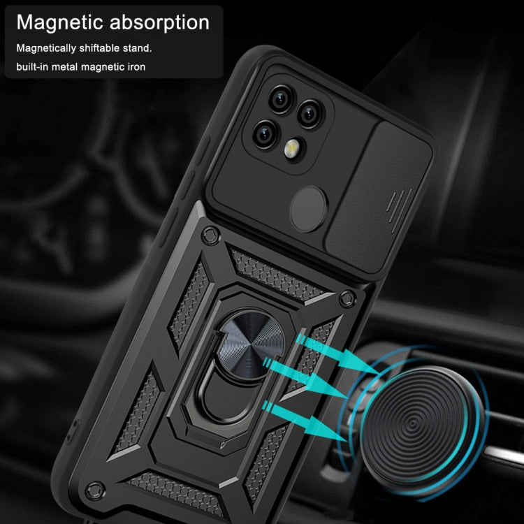 For OPPO Realme C21/C20/C11 2021 Sliding Camera Cover Design TPU+PC Phone Protective Case(Blue) - Realme Cases by PMC TechLife | Online Shopping South Africa | PMC TechLife | Buy Now Pay Later Mobicred