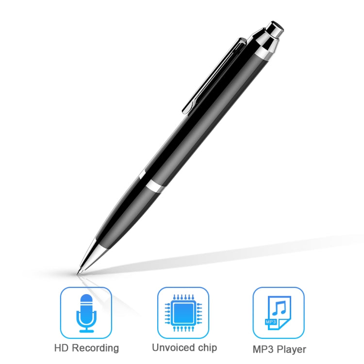 Q90 Intelligent HD Digital Noise Reduction Recording Pen, Capacity:16GB(Black) - Recording Pen by PMC TechLife | Online Shopping South Africa | PMC TechLife | Buy Now Pay Later Mobicred
