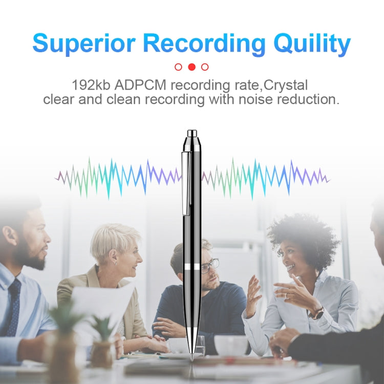 Q90 Intelligent HD Digital Noise Reduction Recording Pen, Capacity:16GB(Black) - Recording Pen by PMC TechLife | Online Shopping South Africa | PMC TechLife | Buy Now Pay Later Mobicred