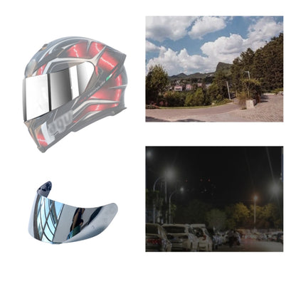 Motorcycle Helmet Visor Anti-UV Wind Shield Lens For AGV K1 / K3SV / K5(Electroplated Silver) - Helmets by PMC Jewellery | Online Shopping South Africa | PMC Jewellery | Buy Now Pay Later Mobicred