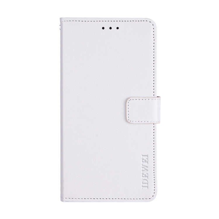For TCL 20 R 5G idewei Crazy Horse Texture Leather Phone Case(White) - free shipping - PMC Jewellery - Order now!