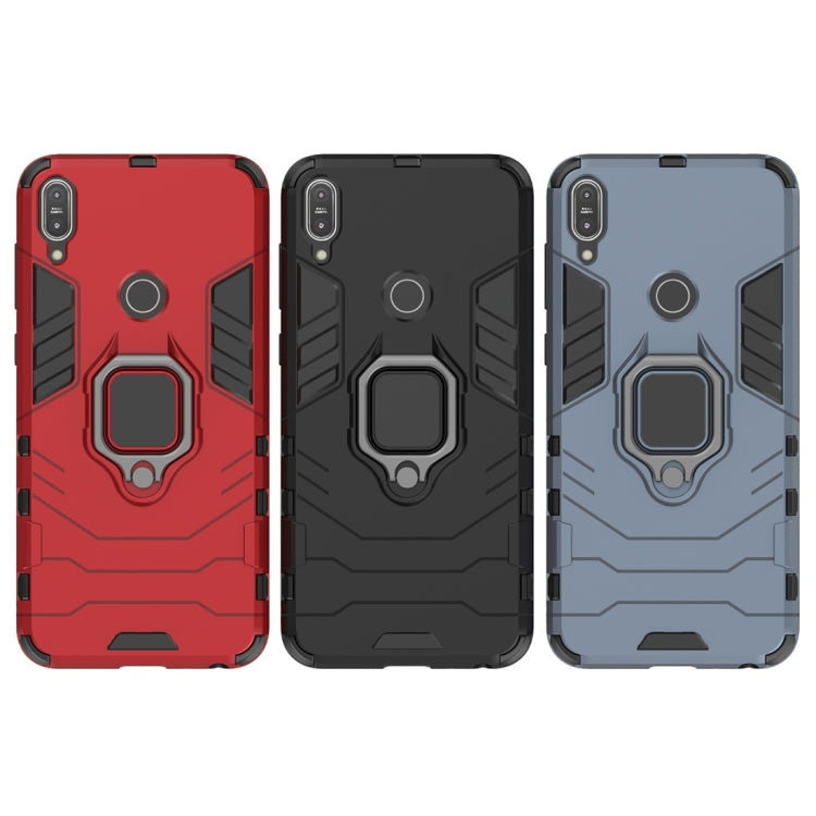 For Asus Zenfone Max Pro (M1) ZB601KL Shockproof PC + TPU Protective Case with Magnetic Ring Holder(Red) - ASUS Cases by PMC TechLife | Online Shopping South Africa | PMC TechLife