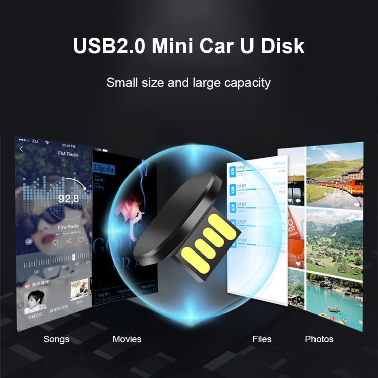 Car USB Interface Mini Metal U Disk, Capacity:16GB - USB Flash Drives by PMC TechLife | Online Shopping South Africa | PMC TechLife | Buy Now Pay Later Mobicred