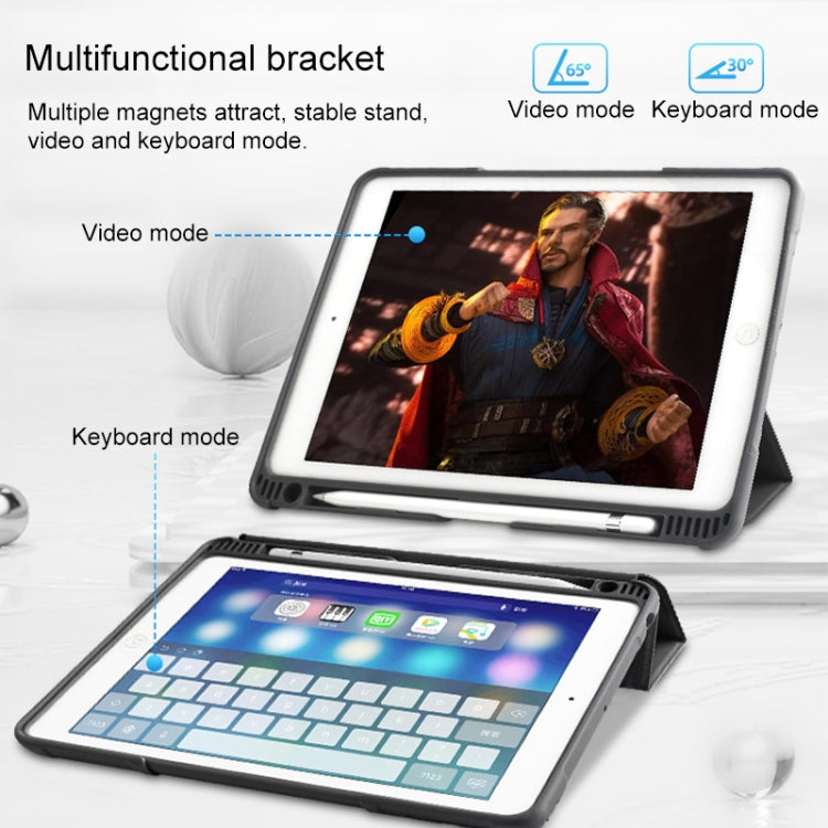 For iPad 9.7 Mutural Horizontal Flip PC + TPU + PU Leather Case with Holder & Pen Slot(Black) - free shipping - PMC TechLife - Order now!