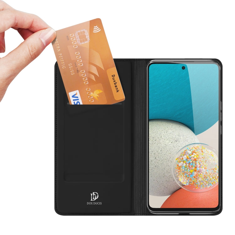 For Samsung Galaxy A53 5G DUX DUCIS Skin Pro Series Shockproof Horizontal Flip Leather Phone Case(Black) - free shipping - PMC Jewellery - Order now!