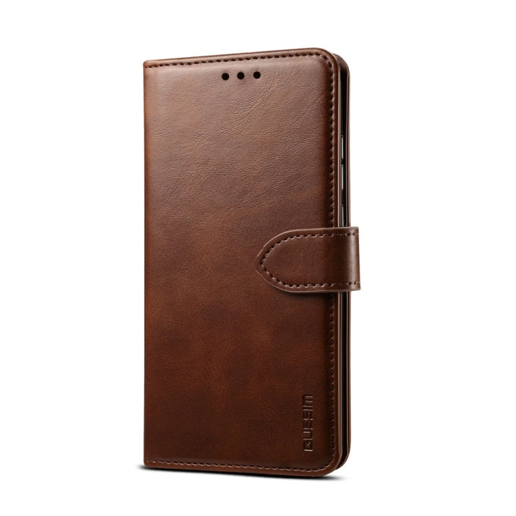 For iPhone 8  / 7 GUSSIM Magnetic Horizontal Flip Leather Case with Holder & Card Slots & & Wallet(Brown) - More iPhone Cases by GUSSIM | Online Shopping South Africa | PMC Jewellery