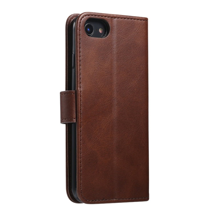 For iPhone 8  / 7 GUSSIM Magnetic Horizontal Flip Leather Case with Holder & Card Slots & & Wallet(Brown) - More iPhone Cases by GUSSIM | Online Shopping South Africa | PMC Jewellery