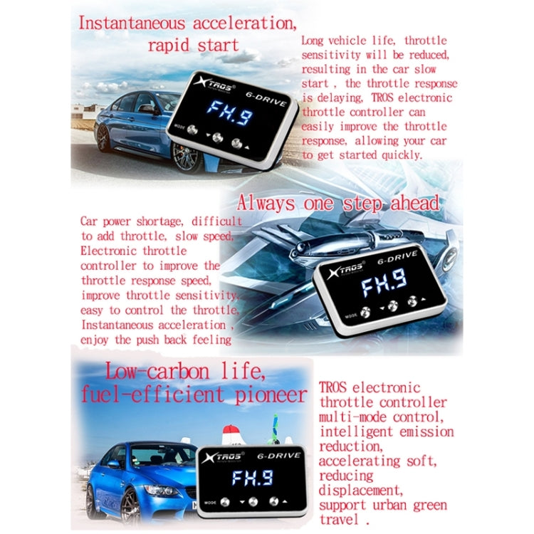 For Mitsubishi Strada 2005-2014 TROS TS-6Drive Potent Booster Electronic Throttle Controller - Car Modification by TROS | Online Shopping South Africa | PMC TechLife | Buy Now Pay Later Mobicred