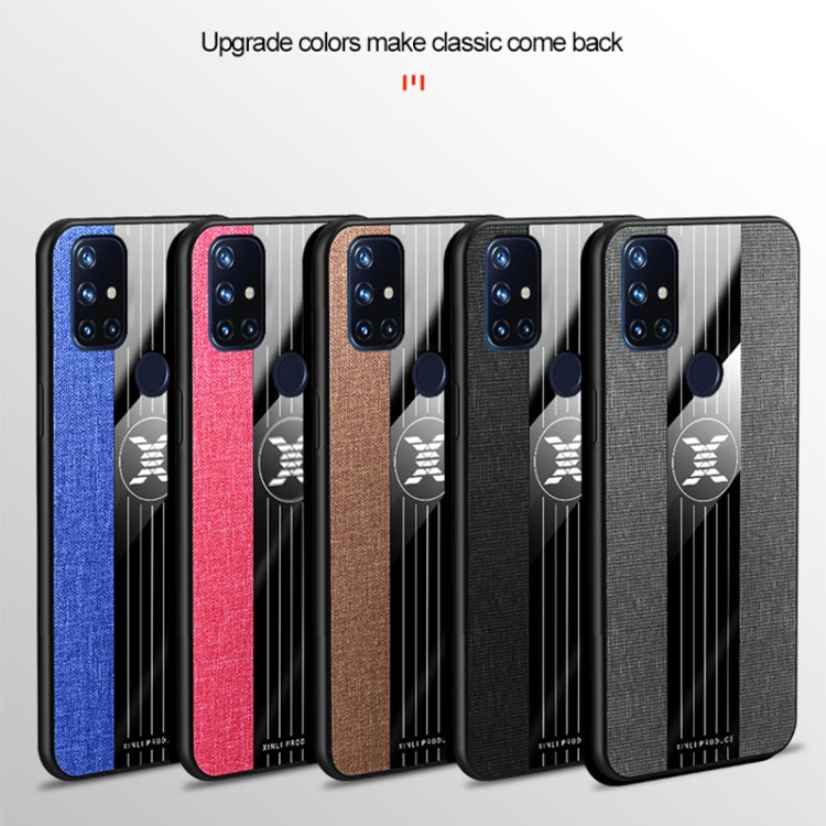 For OnePlus Nord N10 5G XINLI Stitching Cloth Texture Shockproof TPU Phone Case(Black) - OnePlus Cases by XINLI | Online Shopping South Africa | PMC TechLife