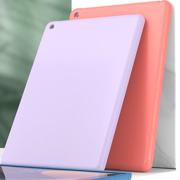 For iPad 10.2 2021 / 2020 / 2019 Mutural Silicone Microfiber Tablet Case(Pink) - free shipping - PMC TechLife - Order now!