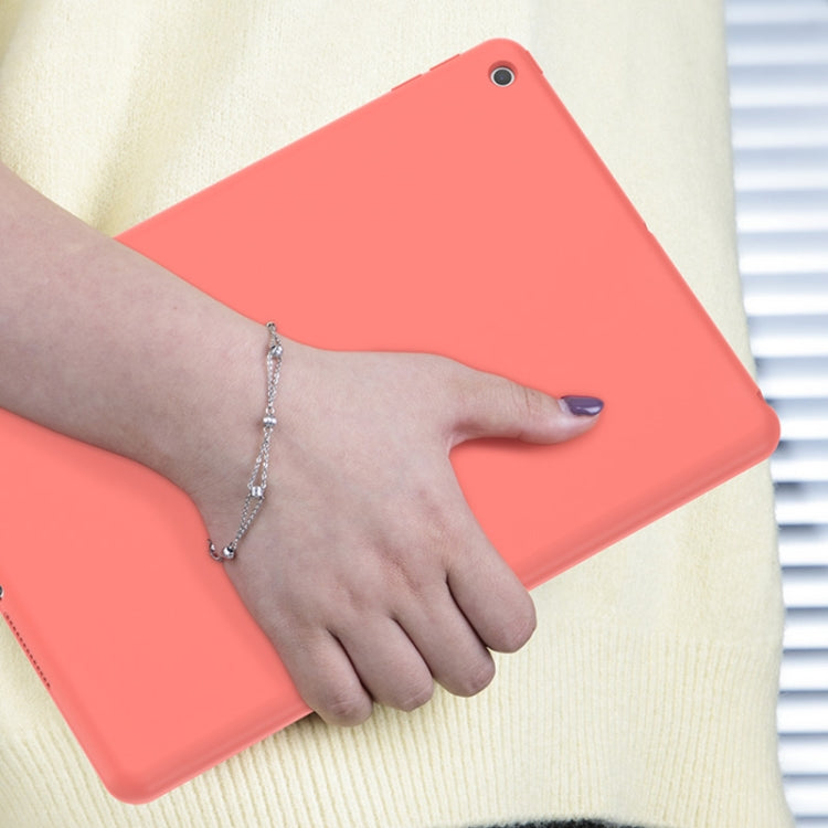 For iPad 10.2 2021 / 2020 / 2019 Mutural Silicone Microfiber Tablet Case(Pink) - free shipping - PMC TechLife - Order now!