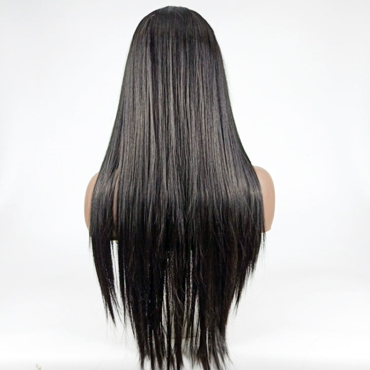 Centre-parted Long Straight Wig Headgear for Women(Black) - free shipping - PMC TechLife - Order now!