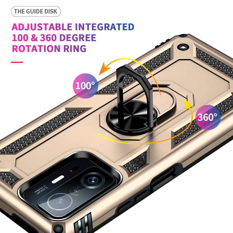 For Xiaomi 11T Pro Shockproof TPU + PC Phone Case(Gold) - Xiaomi Cases by PMC Jewellery | Online Shopping South Africa | PMC Jewellery