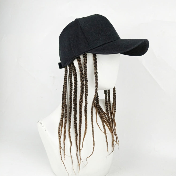 Dreadlocks Wig Hat One-piece Headgear for Men and Women, Style: Black Cap(Light Brown Braid About 35cm) - free shipping - PMC TechLife - Order now!