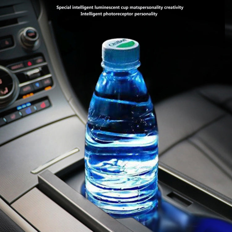 Car AcrylicColorful USB Charger Water Cup Groove LED Atmosphere Light(Bell) - Car Drink Holders by PMC TechLife | Online Shopping South Africa | PMC TechLife | Buy Now Pay Later Mobicred
