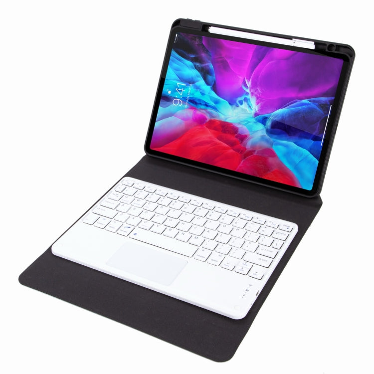 H-102C Touch Bluetooth Keyboard Leather Case with Rear Three-fold Holder For iPad 10.2 2020 & 2019 / Pro 10.5 inch(Purple) - Universal by PMC TechLife | Online Shopping South Africa | PMC TechLife