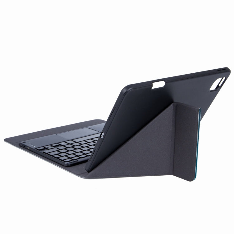 H-102CS Touch Backlight Bluetooth Keyboard Leather Case with Rear Three-fold Holder For iPad 10.2 2020 & 2019 / Pro 10.5 inch(Dark Night Green) - Universal by PMC TechLife | Online Shopping South Africa | PMC TechLife