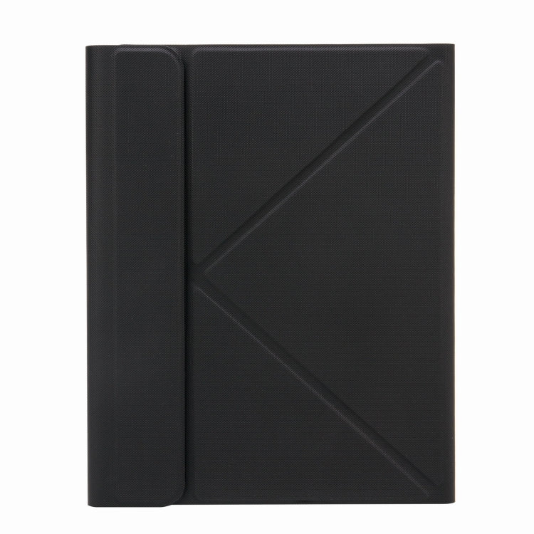 H-109CS Touch Backlight Bluetooth Keyboard Leather Case with Rear Three-fold Holder For iPad Pro 11 inch 2021 & 2020 & 2018 / Air 2020 10.9(Black) - Universal by PMC TechLife | Online Shopping South Africa | PMC TechLife