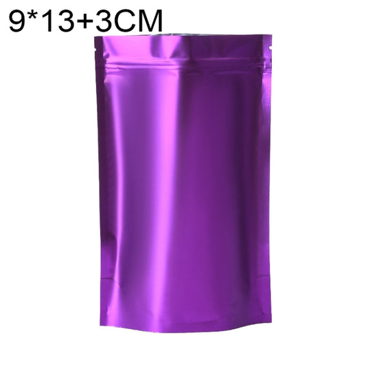 100 PCS/Set Matte Aluminum Foil Snack Stand-up Pouch, Size:9x13+3cm(Purple) - Preservation Supplies by PMC Jewellery | Online Shopping South Africa | PMC Jewellery | Buy Now Pay Later Mobicred