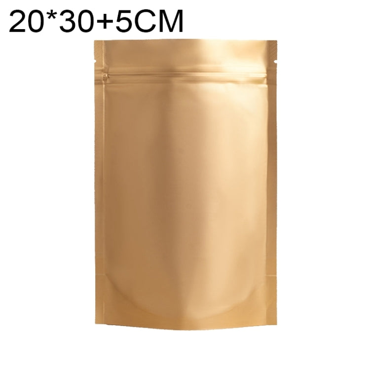 100 PCS/Set Matte Aluminum Foil Snack Stand-up Pouch, Size:20x30+5cm(Gold) - Preservation Supplies by PMC TechLife | Online Shopping South Africa | PMC TechLife | Buy Now Pay Later Mobicred