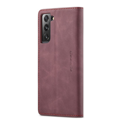 For Samsung Galaxy S22+ CaseMe 013 Multifunctional Horizontal Flip Leather Phone Case(Wine Red) - Galaxy S22+ 5G Cases by CaseMe | Online Shopping South Africa | PMC Jewellery | Buy Now Pay Later Mobicred